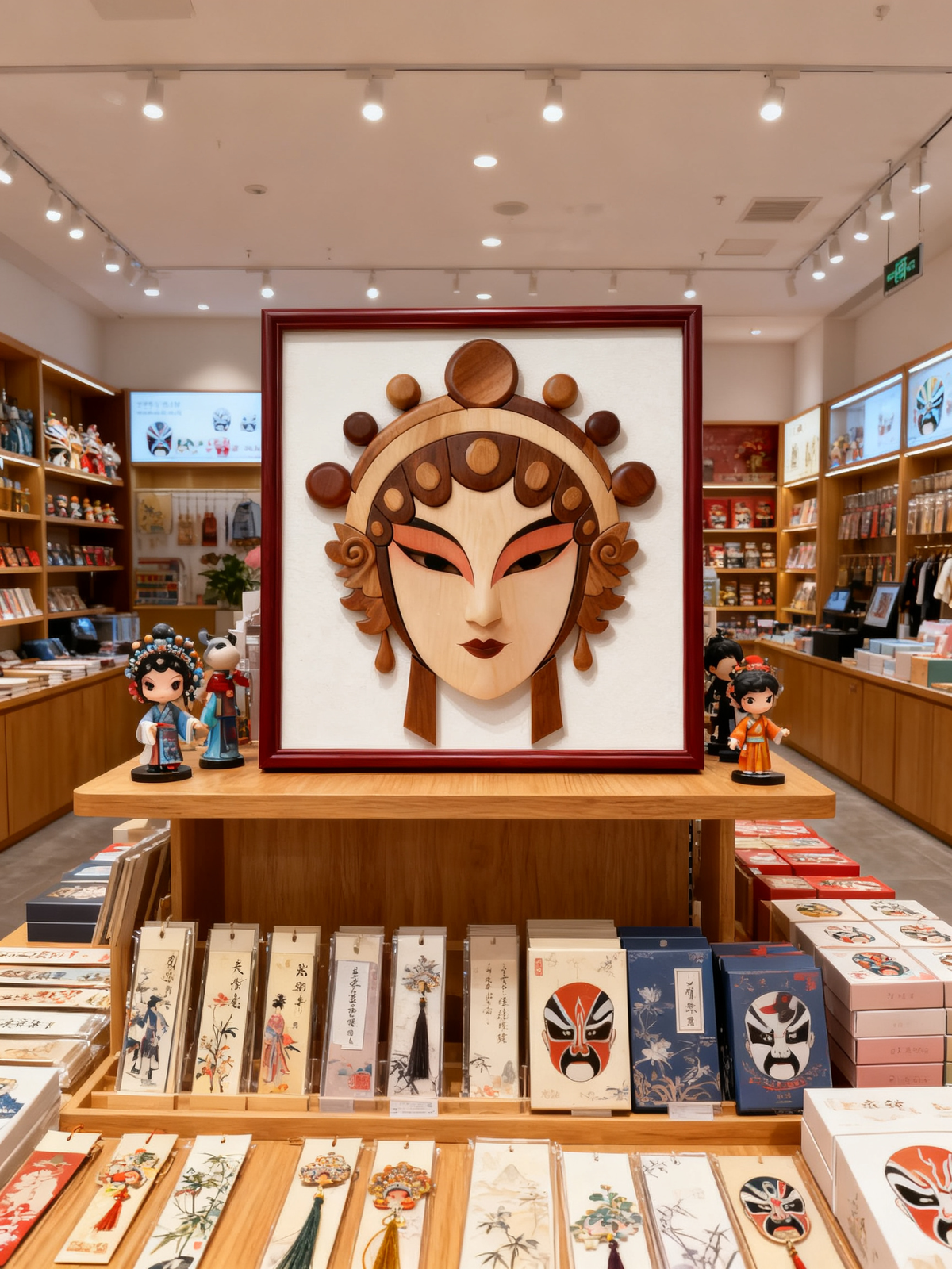 Hua Dan Peking Opera Female Facial Mask SVG Laser Cut Template, Chinese Traditional Opera Pattern DXF File For Wood Intarsia CNC