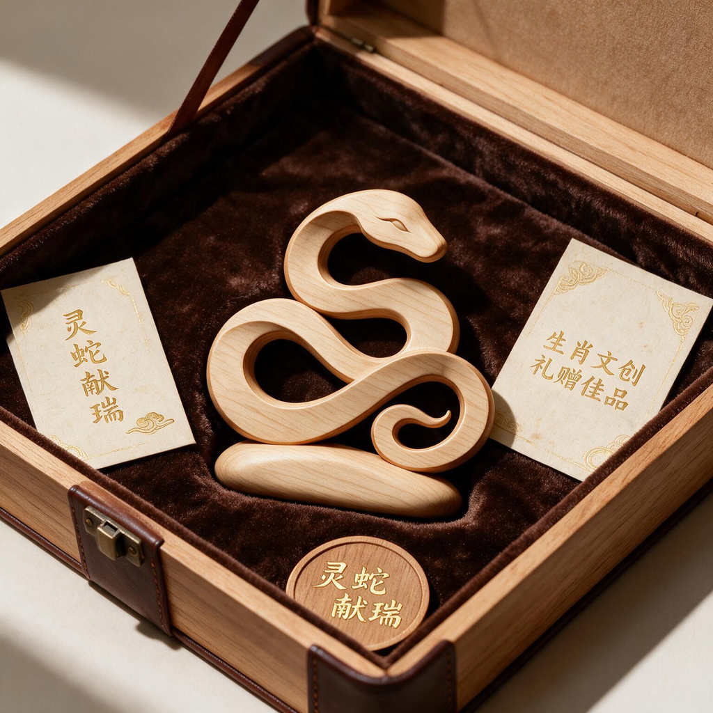 Chinese Zodiac Snake Tabletop Figurine Laser Cut SVG DXF PDF | 3D Layered Wooden Desk Decor Template